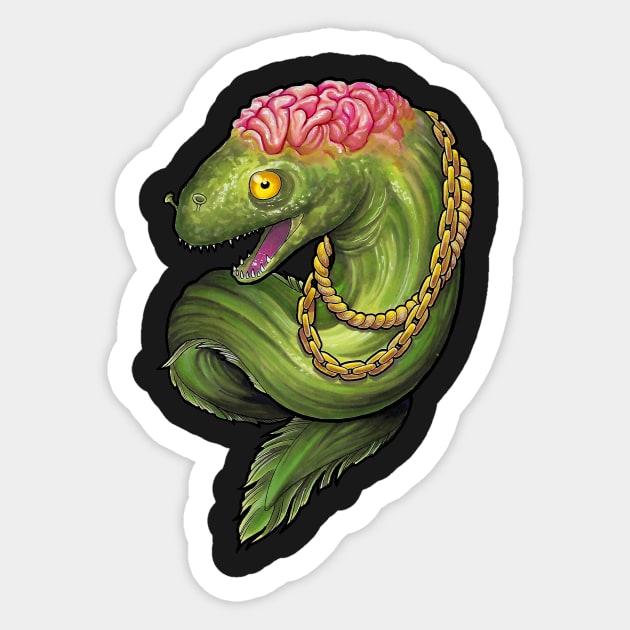 Gangsta Eel Sticker by TimPangburn